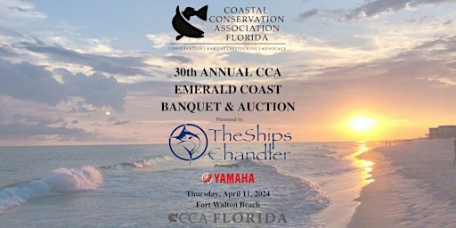 Imagem principal do evento 2024 CCA Emerald Coast Banquet & Auction Presented by The Ships Chandler