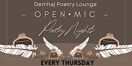 Poetry Thursdays @ Demhaj !