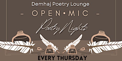 Image principale de Poetry Thursdays @ Demhaj !