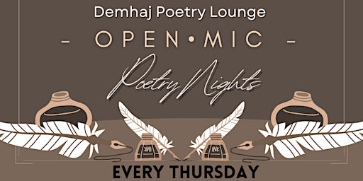 Imagem principal do evento Poetry Thursdays @ Demhaj !