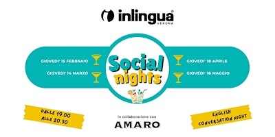 Imagem principal de Social night in lingua inglese con inlingua Verona