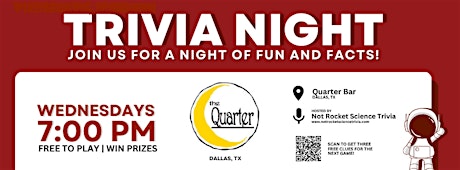 Quarter Bar Trivia Night