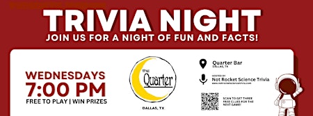 Imagem principal do evento Quarter Bar Trivia Night