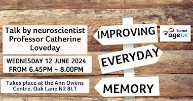Imagem principal do evento Talk: improving everyday memory