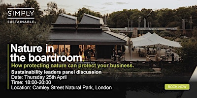 Imagen principal de Nature in the boardroom: How protecting nature can protect your business.