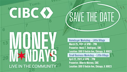 Image principale de Money Mondays, Live in the Community with CIBC