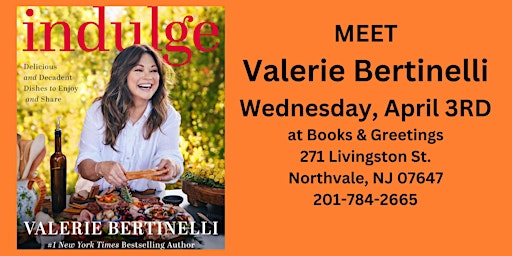 Imagem principal de Book Signing with Valerie Bertinelli  Wednesday, April 3RD 6PM