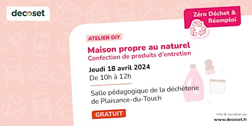 Hauptbild für Atelier "Maison propre au naturel"