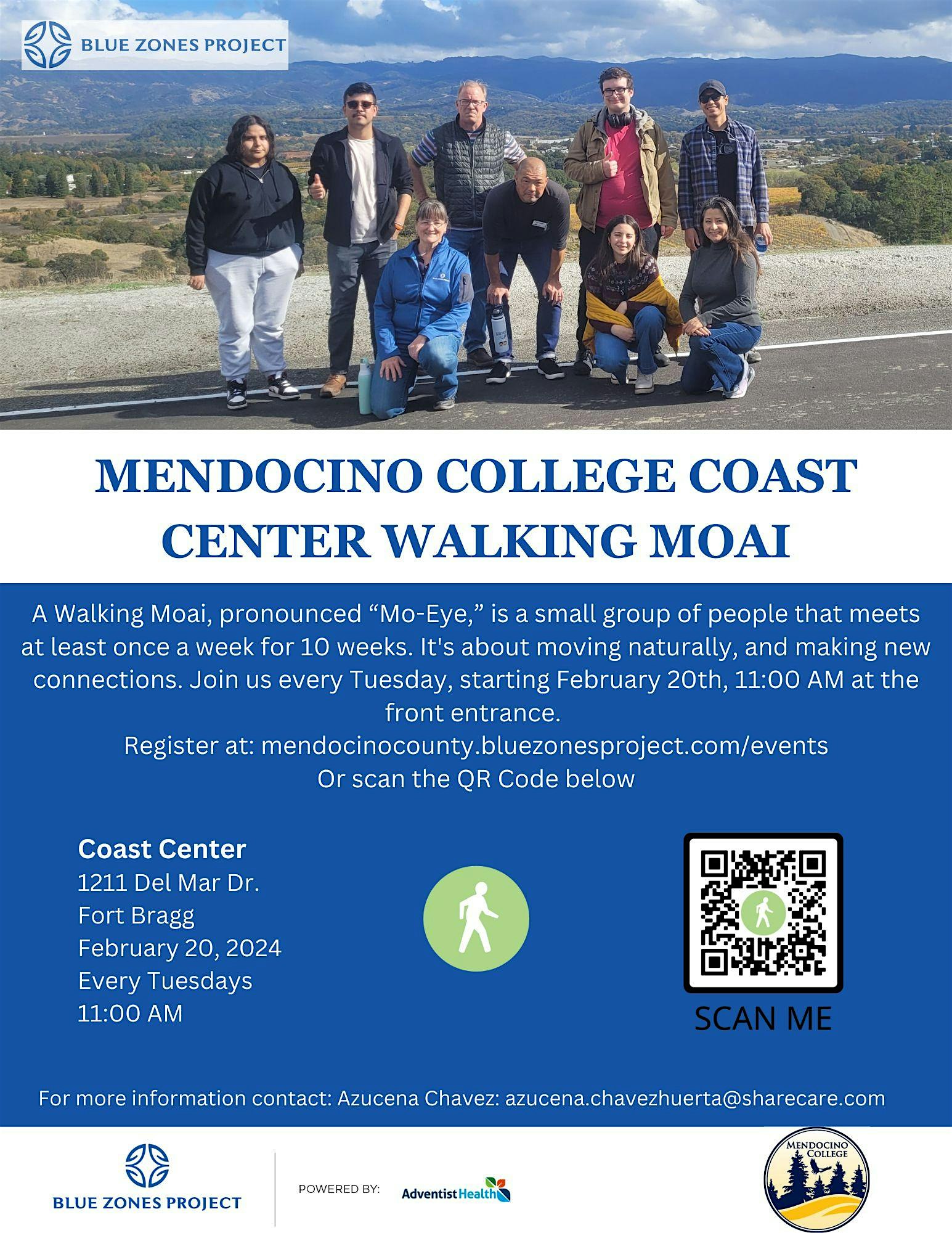 BZP Mendocino County – Mendocino College Coast Center Walking Moai