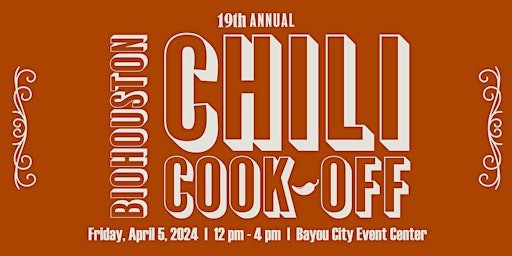 Primaire afbeelding van The 19th Annual BioHouston Chili Cook-off