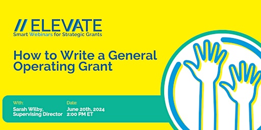 How to Write a General Operating Grant primary image