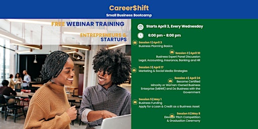 Career$hift Small Business Bootcamp primary image