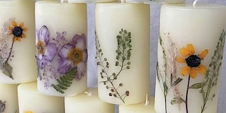 Adult Craft: Pressed Flower Candles primary image
