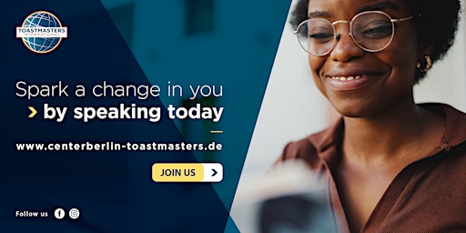 Imagem principal do evento Center Berlin Toastmasters: Zooming in on success
