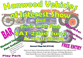 Primaire afbeelding van Hanwood Vehicles of Interest Show - Camping