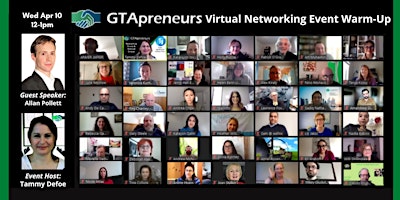 GTApreneurs Apr 10 Virtual Business Networking Event Toronto Area - Warm up  primärbild