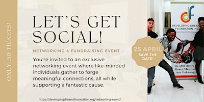 Get To Know The Developing Dreams Foundation - Happy Hour Networking Event  primärbild