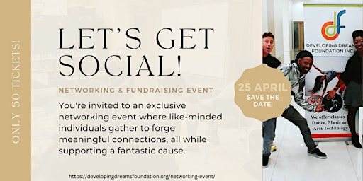 Image principale de Get To Know The Developing Dreams Foundation - Happy Hour Networking Event