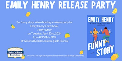 Imagem principal do evento Emily Henry Release Party!
