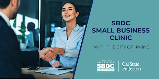 Primaire afbeelding van SBDC Small Business Clinic with the City of Irvine