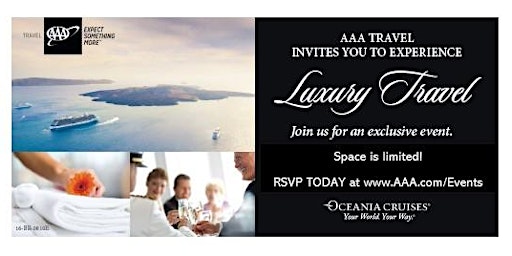AAA Travel presents Oceania Cruises. Your World. Your Way. primary image