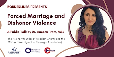 Primaire afbeelding van Borderlines presents ‘Forced Marriage and Dishonour Violence’