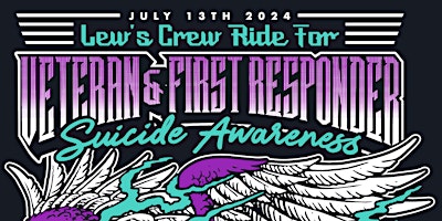 Imagen principal de 6th Annual Lew's Crew Ride To End Veteran & First Responder Suicide