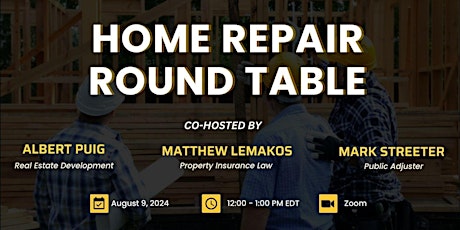 Home Repair Roundtable primary image