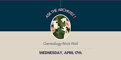 Imagen principal de Ask the Archivist: Genealogy Brick Wall