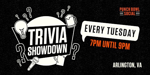 Primaire afbeelding van Trivia at Punch Bowl Social Arlington