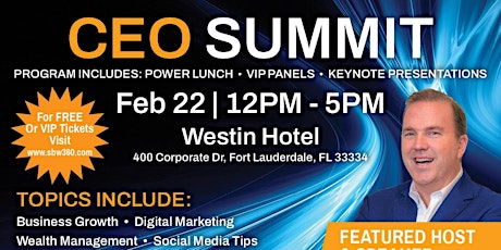 CEO Success Summit Fort Lauderdale primary image