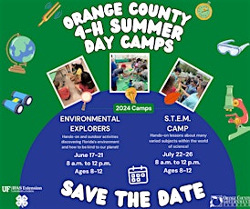 Image principale de Orange County 4H 2024 Summer Day Camps