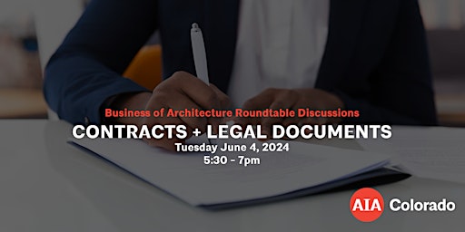 Primaire afbeelding van Business of Architecture Roundtable: Contracts + Legal Documents