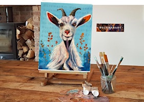 Imagem principal de ‘Giddy Goat’' Painting  workshop @ the farm with farm tour, Doncaster