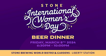 Stone's International Women's Day Beer Dinner primary image