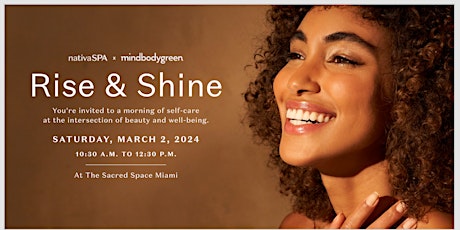 Imagem principal do evento Rise & Shine with Nativa SPA and mindbodygreen