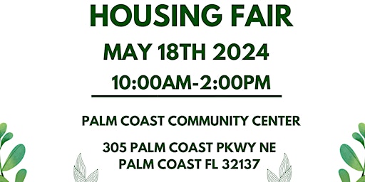 Imagem principal do evento Flagler and Palm Coast Housing Fair