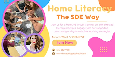Home Literacy the SDE Way: Live Virtual Course