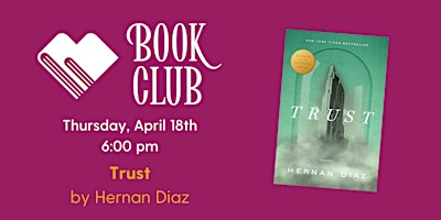 Image principale de Bookery Book Club: TRUST