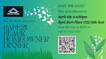 Primaire afbeelding van CACE 21 April Black Homeowner Dinner