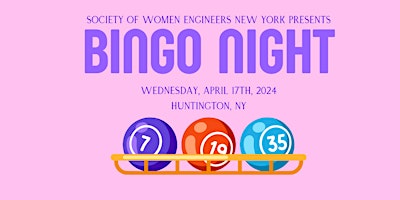 Imagen principal de Bingo Night - Society of Women Engineers New York