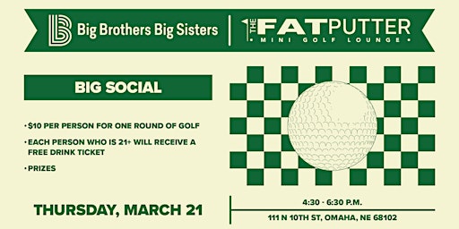 Imagen principal de Big Social at The Fat Putter