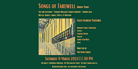 Imagem principal do evento Songs of Farewell