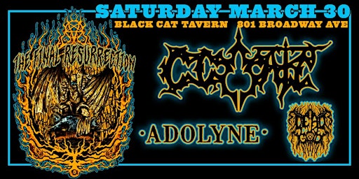 Imagem principal do evento Cessate w/ Adolyne & Dead Like God - Live at Black Cat Tavern!