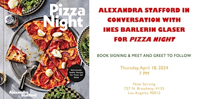 Imagen principal de Alexandra Stafford in Conversation for Pizza Night