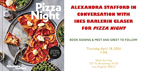 Alexandra Stafford in Conversation for Pizza Night