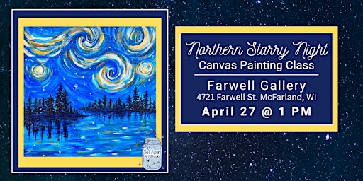 Imagem principal de Starry Night Canvas Painting Class