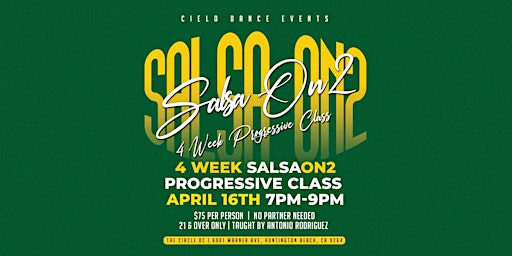 Image principale de Salsa On2 Progress 4 Week Class