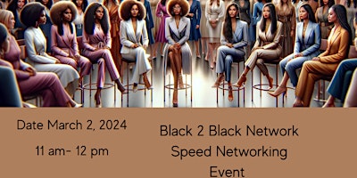 Imagen principal de Black 2 Black Speed Networking Event