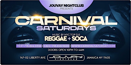 Image principale de Saturdays at Jouvay Nightclub  (Reggae Hiphop & Soca)